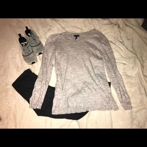 Long Sleeve Ribbed Casual Shirt